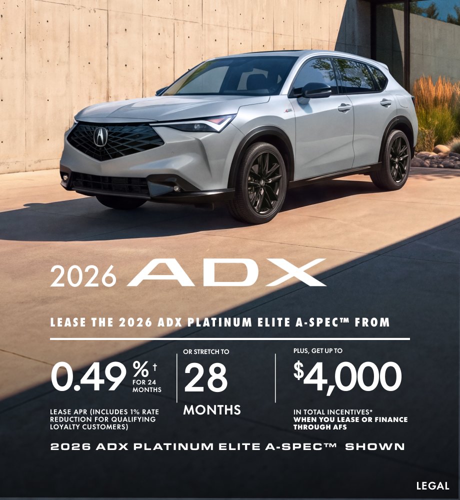 2026 Acura ADX offer