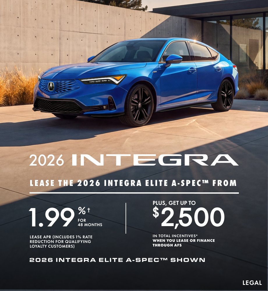 2026 Acura Integra offer