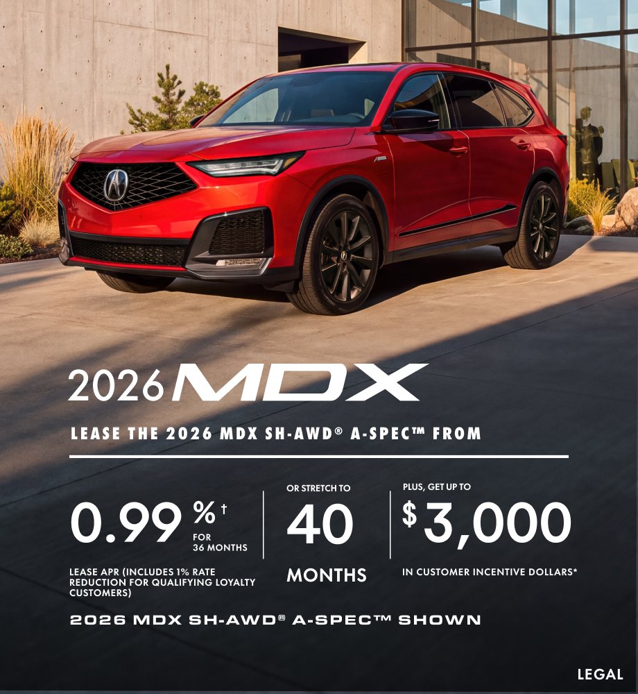 2026 Acura MDX offer