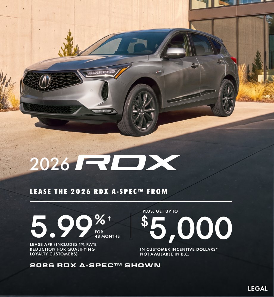 2026 Acura RDX offer