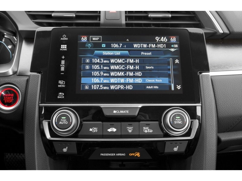 2016 Honda Civic 4dr CVT Touring Interior Shot 2
