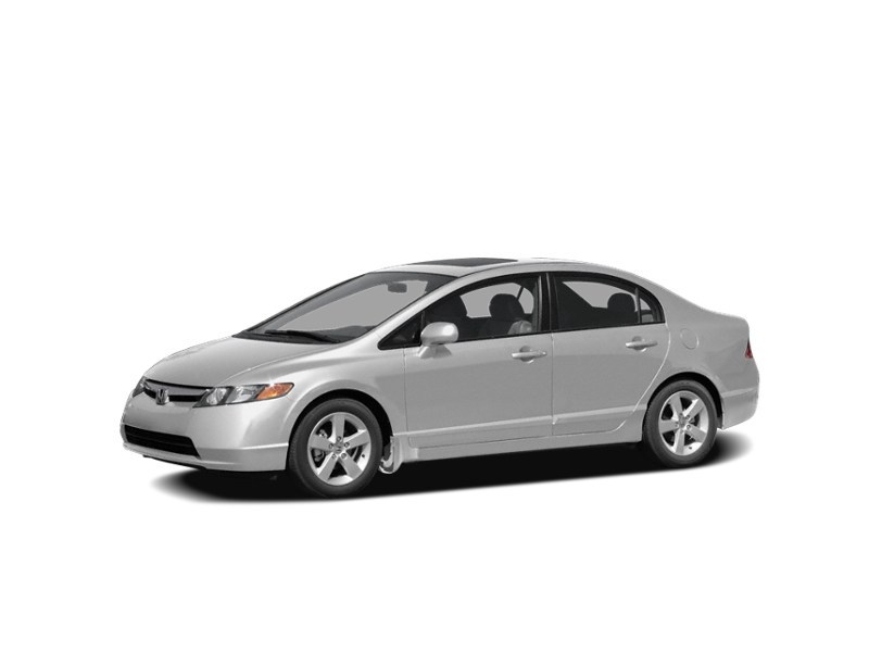 2008 Honda Civic Sdn 4dr Auto LX Alabaster Silver Metallic  Shot 3