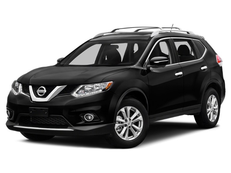 2015 Nissan Rogue AWD 4dr S Super Black  Shot 1