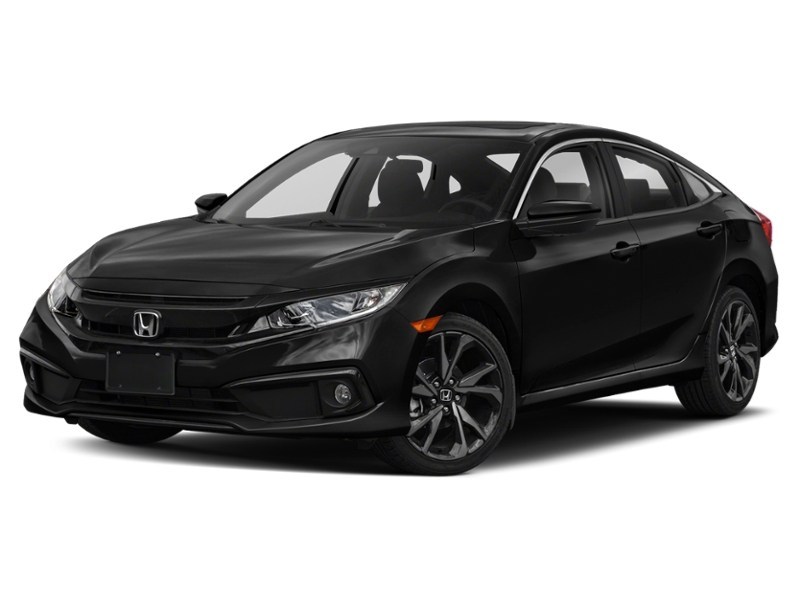 2021 Honda Civic Sedan Sport CVT Crystal Black Pearl  Shot 4