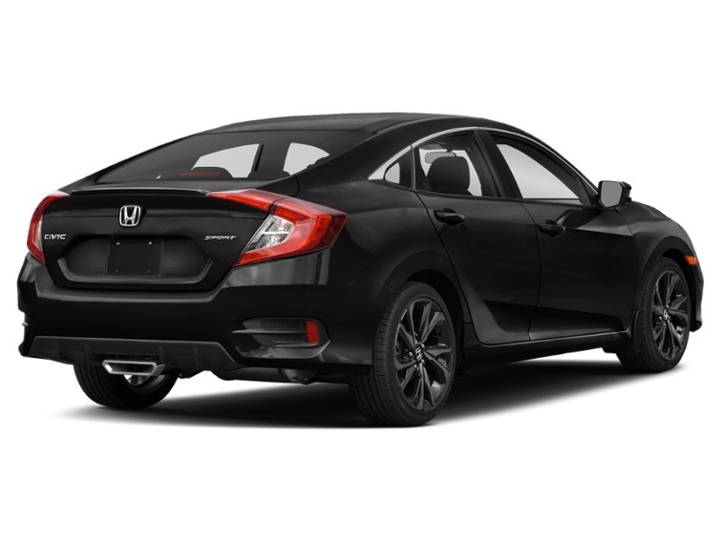 2021 Honda Civic Sedan Sport CVT Crystal Black Pearl  Shot 6