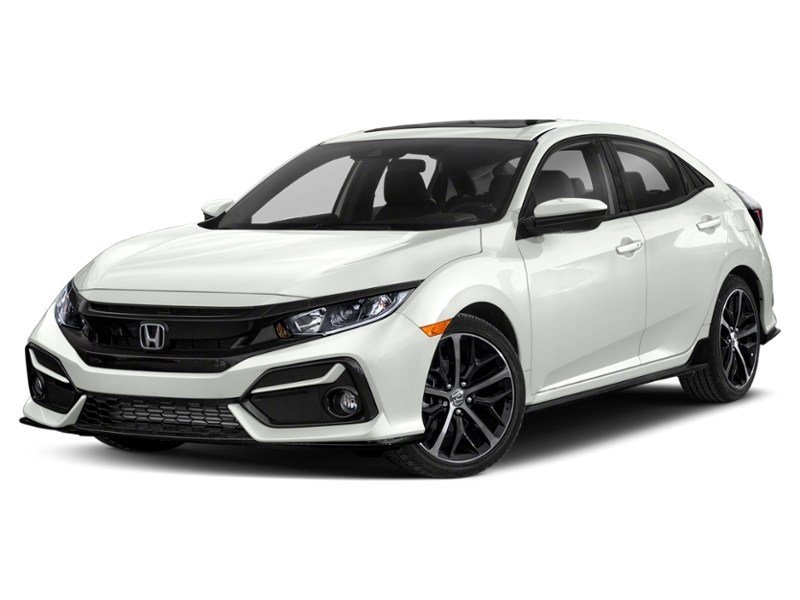 2020 Honda Civic Hatchback Sport CVT Platinum White Pearl  Shot 1