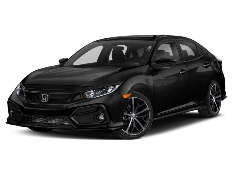 2020 Honda Civic Hatchback Sport CVT Crystal Black Pearl  Shot 13