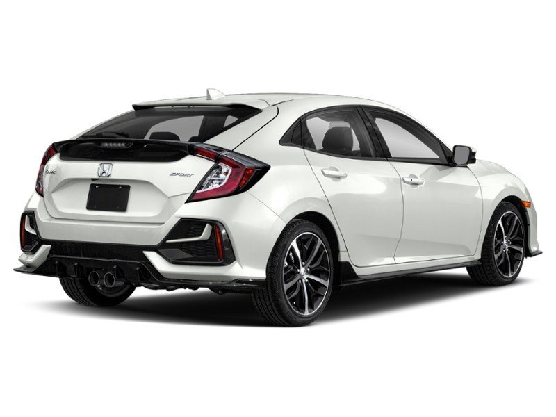 2020 Honda Civic Hatchback Sport CVT Platinum White Pearl  Shot 2