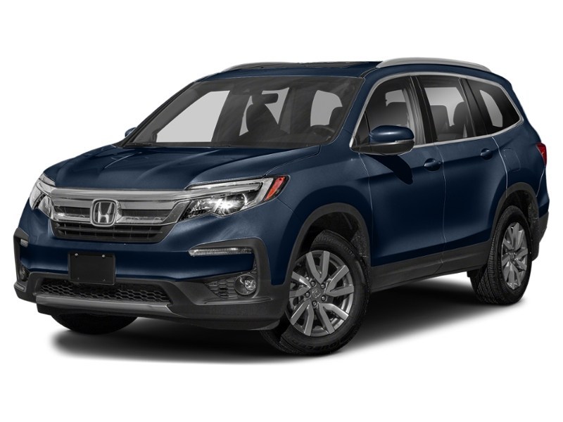 2021 Honda Pilot EX-L Navi AWD Obsidian Blue Pearl  Shot 7
