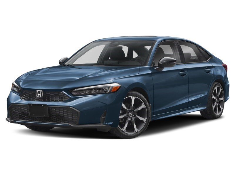 2025 Honda Civic Sedan Hybrid Sport Touring eCVT Blue Lagoon Pearl  Shot 4