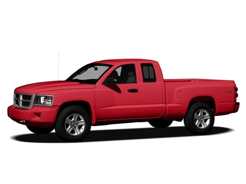 2008 Dodge Dakota 2WD Ext Cab SXT Flame Red Clearcoat  Shot 4