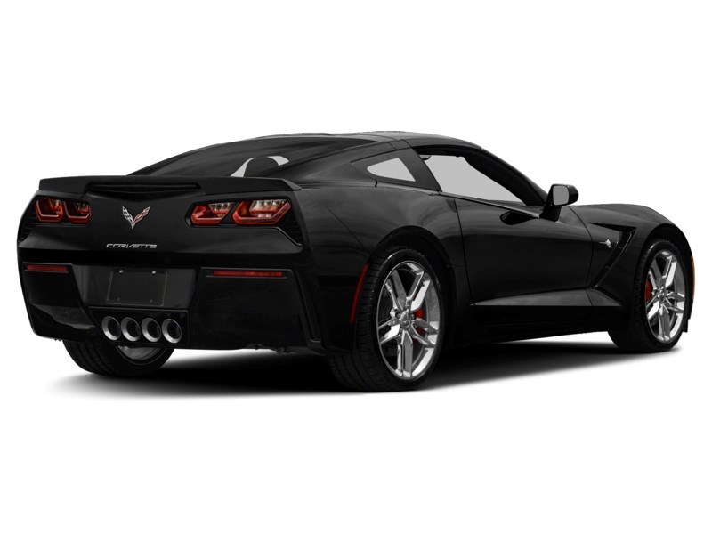 2015 Chevrolet Corvette 2dr Stingray Z51 Cpe w/3LT Black  Shot 2