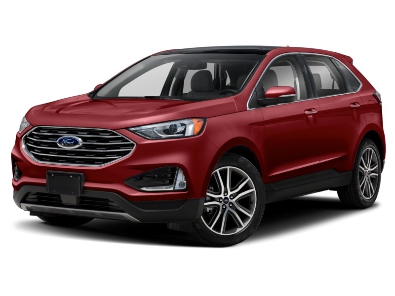 2019 Ford Edge Titanium AWD Ruby Red Metallic Tinted Clearcoat  Shot 40