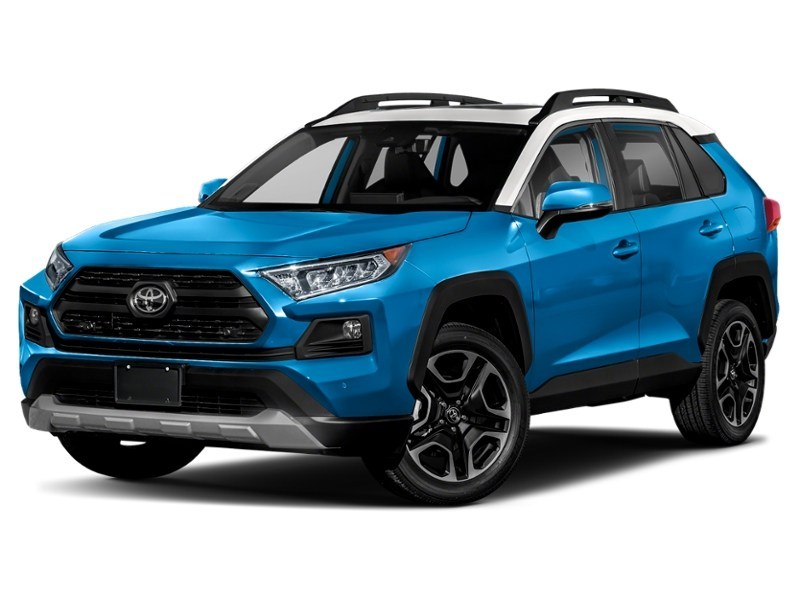 2019 Toyota RAV4 AWD Trail Blue Flame w/White Roof  Shot 7