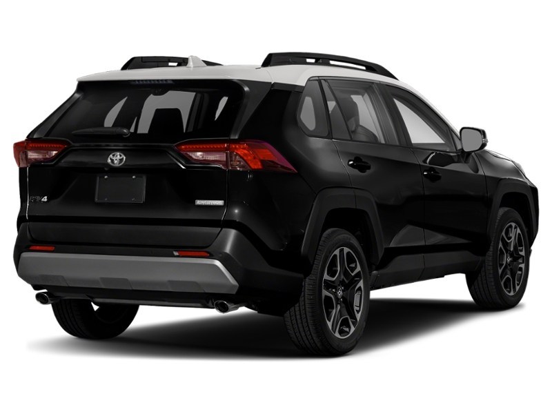 2019 Toyota RAV4 AWD Trail Midnight Black Metallic w/White Roof  Shot 20