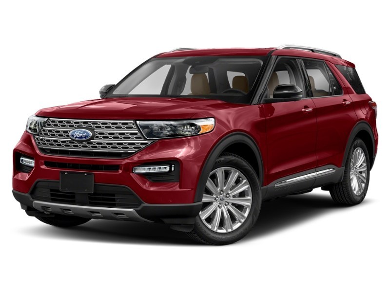 2023 Ford Explorer Limited 4WD Rapid Red Metallic Tinted Clearcoat  Shot 16