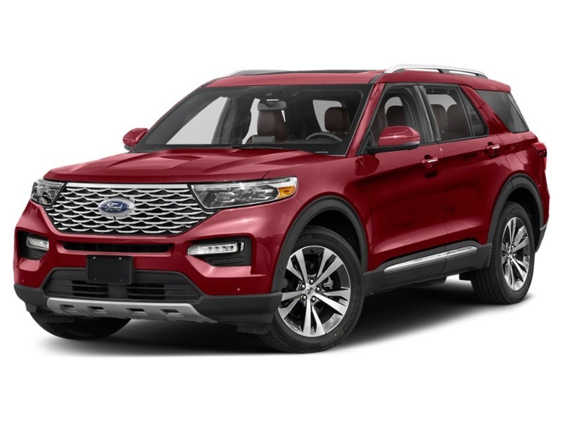 2021 Ford Explorer Platinum 4WD Rapid Red Metallic Tinted Clearcoat  Shot 17
