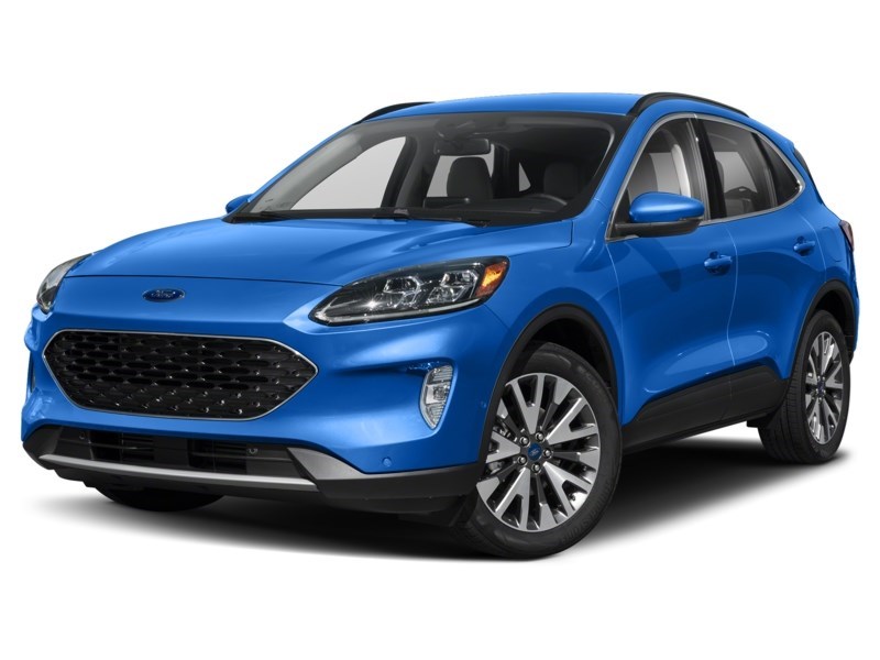 2021 Ford Escape Titanium Hybrid AWD Velocity Blue Metallic  Shot 1
