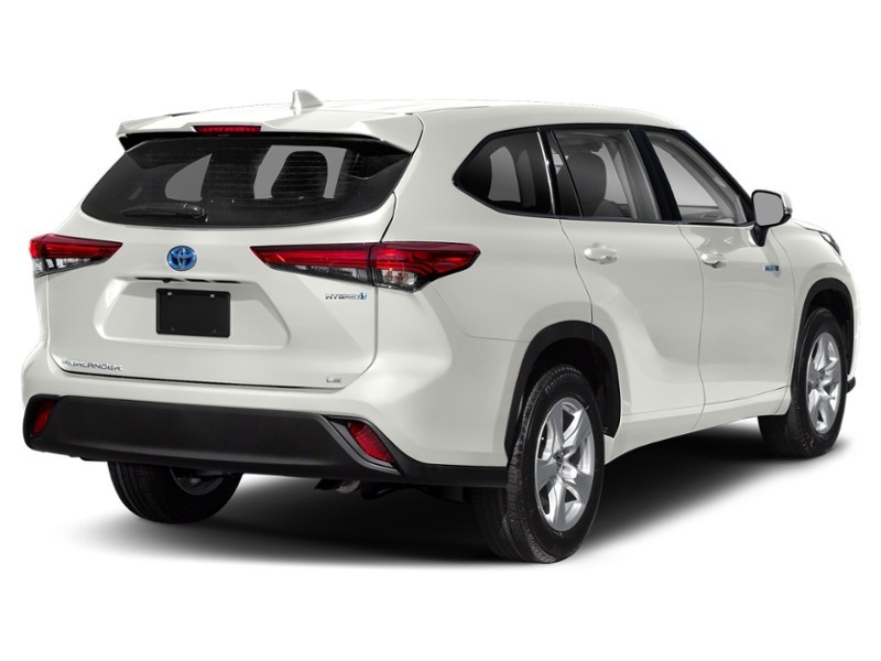 2021 Toyota Highlander Hybrid Hybrid XLE AWD Blizzard Pearl  Shot 2