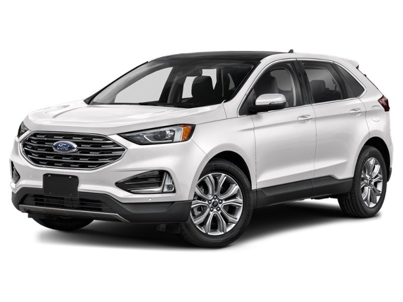 2022 Ford Edge Titanium AWD Star White Metallic Tri-Coat  Shot 4