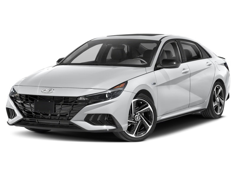 2021 Hyundai Elantra N Line DCT Polar White  Shot 4