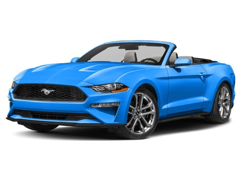 2022 Ford Mustang EcoBoost Convertible Grabber Blue Metallic  Shot 10