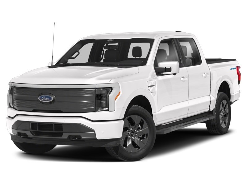 2023 Ford F-150 Lightning LARIAT 4WD SuperCrew 5.5' Box Star White Metallic Tri-Coat  Shot 7