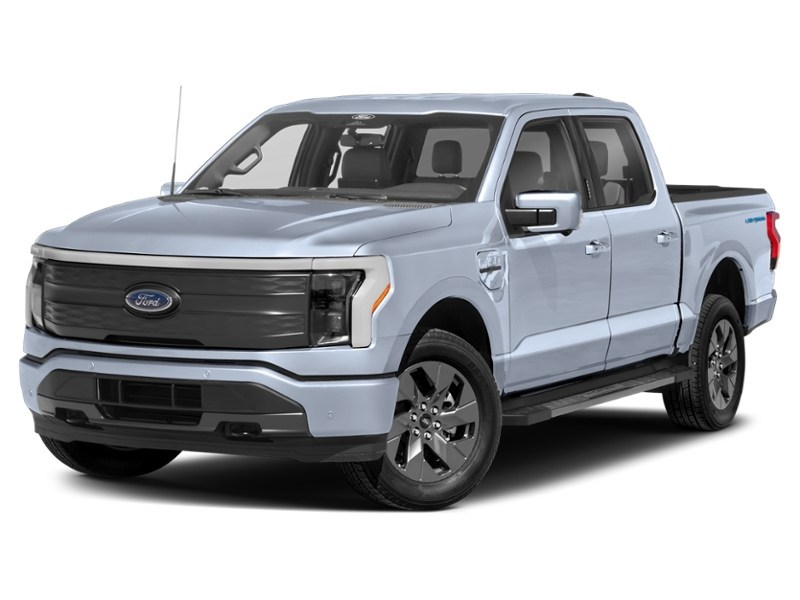 2022 Ford F-150 Lightning LARIAT 4WD SuperCrew 5.5' Box Iced Blue Silver Metallic  Shot 4