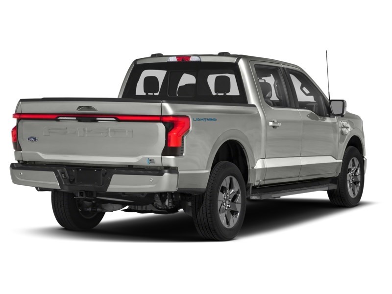 2023 Ford F-150 Lightning LARIAT 4WD SuperCrew 5.5' Box Iconic Silver Metallic  Shot 6