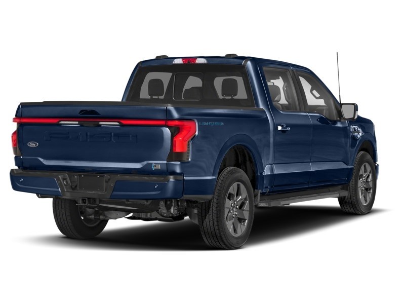 2023 Ford F-150 Lightning LARIAT 4WD SuperCrew 5.5' Box Antimatter Blue Metallic  Shot 42