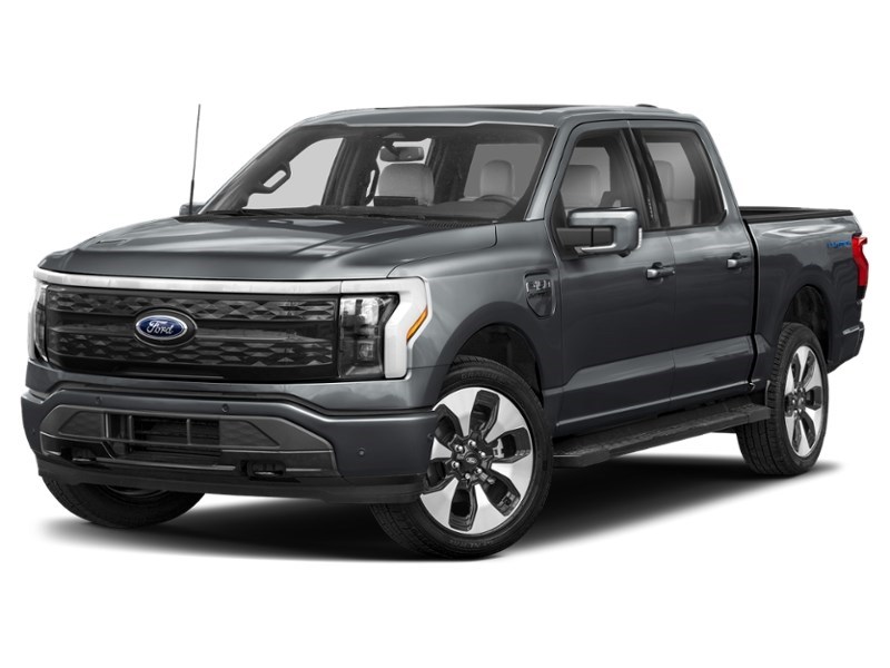 2023 Ford F-150 Lightning Platinum 4WD SuperCrew 5.5' Box Carbonized Grey Metallic  Shot 4