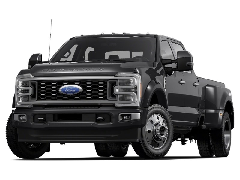 2024 Ford Super Duty F-450 DRW Platinum 4WD Crew Cab 8' Box Agate Black Metallic  Shot 2