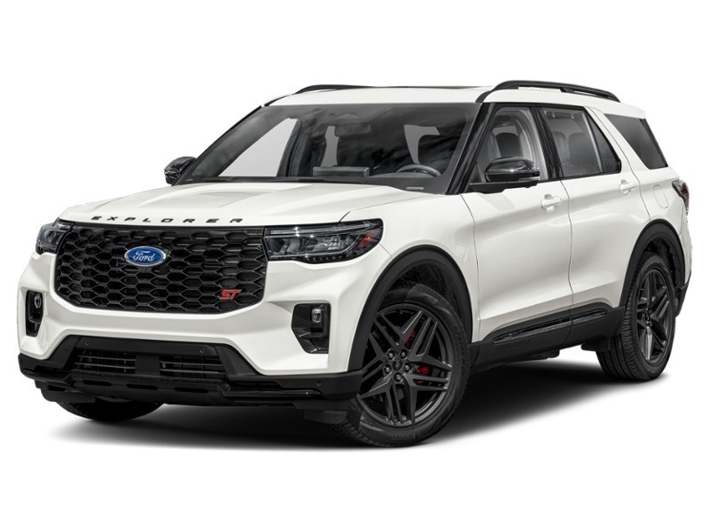 2025 Ford Explorer ST 4WD Star White Metallic Tri-Coat  Shot 4